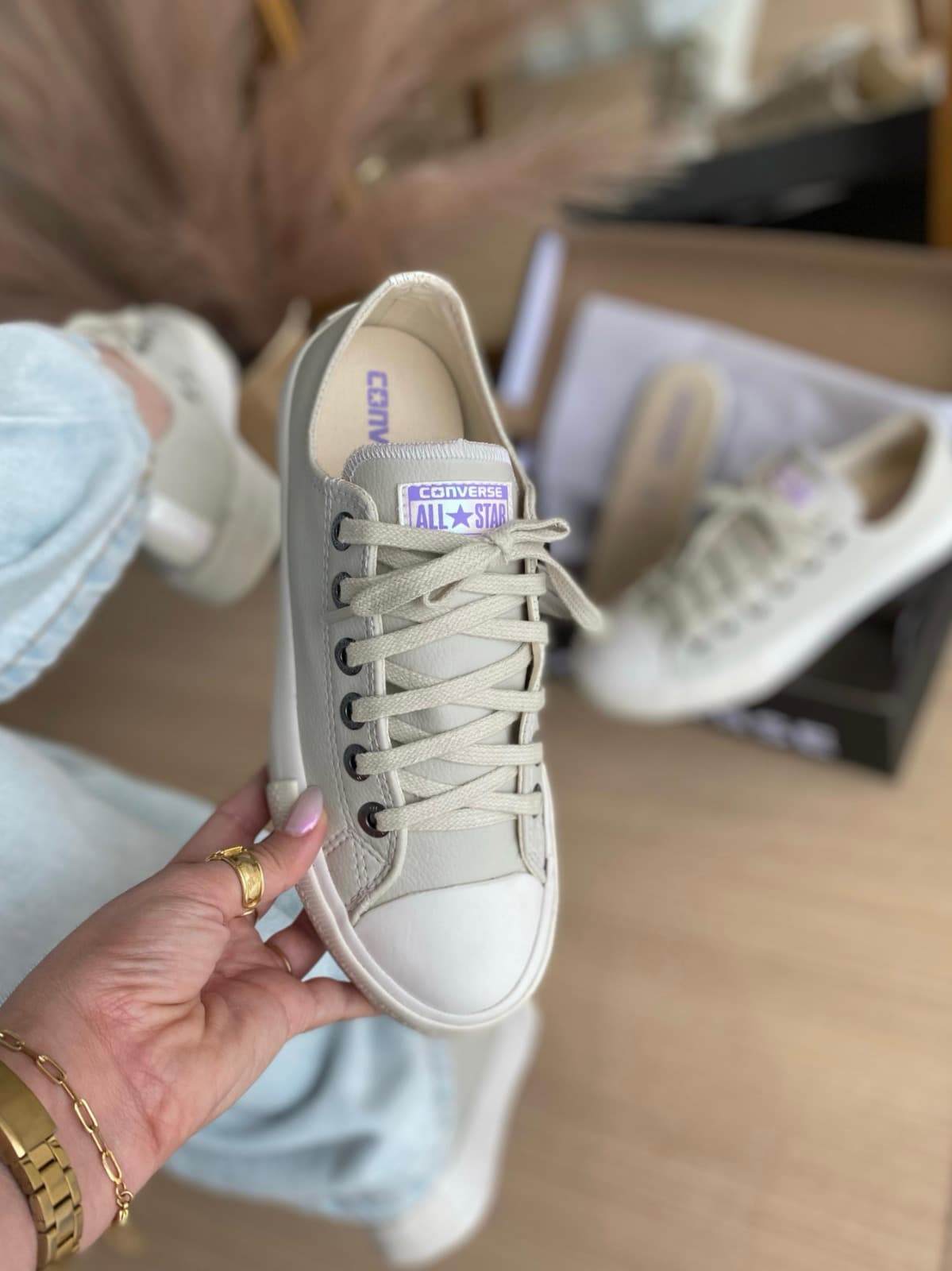Tênis Casual Inspired All Star Nude